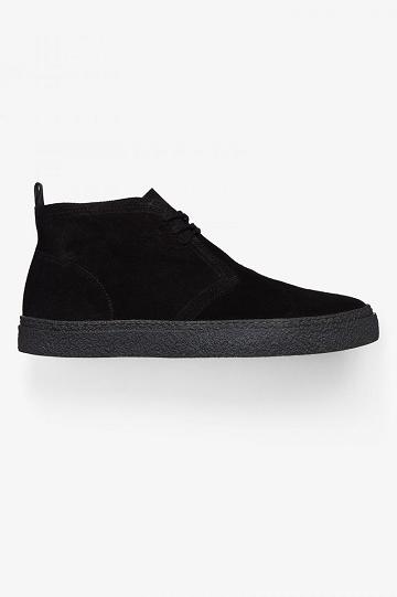 Fred Perry Hawley Miesten Kengät Mustat | FI 1923CTVE